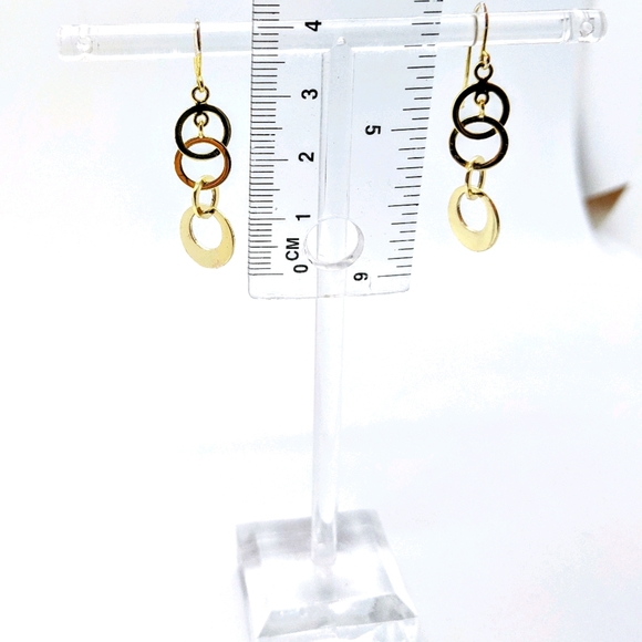 Sterling Silver Gold Plated Earrings - Picture 4 of 4